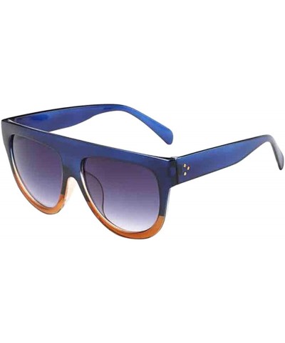 Oversized Sunglasses for Men Women Vintage Sunglasses Gradient Color Sunglasses Retro Oversized Glasses Eyewear - H - CA18QMZ...
