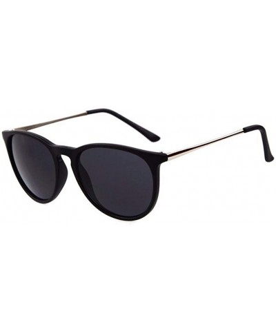 Round sunglasses for women Retro Round Sunglasses Men Oval Frame Sun Glasses - 4 - CH18WWMIM2D $22.29