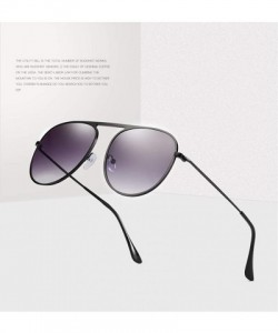Round Fashion classic round men's and women's sunglasses metal high transparency frame UV400 - Silver-gray - C618XKE9ND9 $13.95