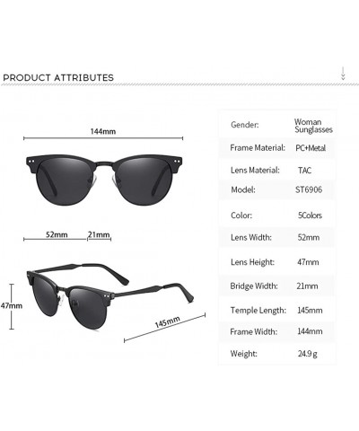 Square Polarized Sunglasses Lighter Design Square Frame 100% UV400 Protection Vintage Driving Men Women Classic Retro - CQ198...
