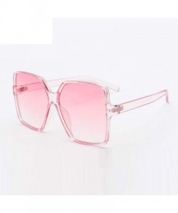 Oversized Sunglasses Women Ocean Candy Ladies Shades New Big Frame Sun Glasses - Pink Pink - CW18W0EX697 $17.25