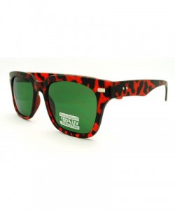 Rectangular Retro Style Square Sunglasses Classic Designer Fashion Eyewear - Tortoise - CX11DWEKOY5 $11.28