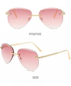 Aviator Polarized Sunglasses for Women UV Protection Mirrored Sunshade Aviator Sun Glasses - Purple 1 - CF18SIAMX8D $7.88