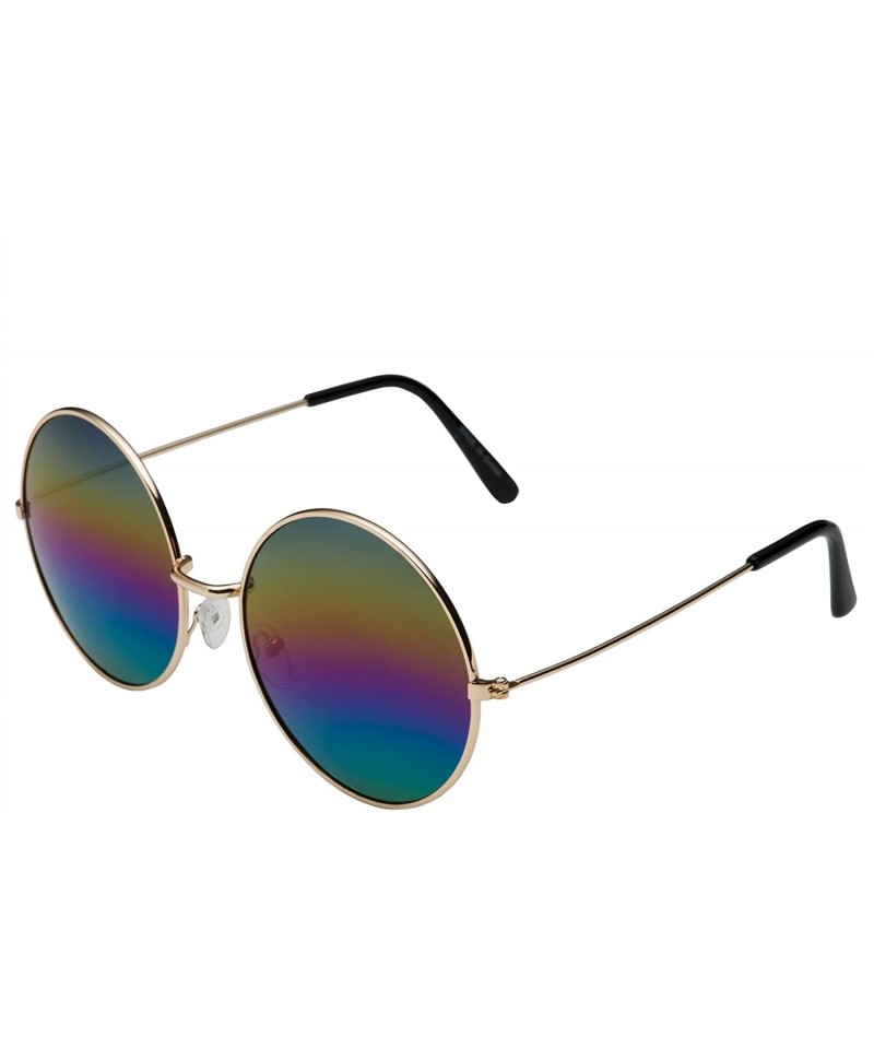Metal Golden Frame Hexagon Shape Oversized Rainbow Mirror Pilot Aviator  Sunglasses | Glasses accessories, Hexagon shape, Aviator sunglasses