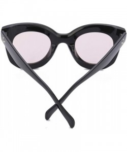 Oversized Cateye Sunglasses For Women Street Fashion Oversized Plastic Frame - 100% UV Protection - - CM18QQT5H4T $23.84