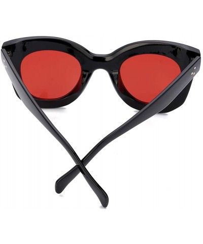 Oversized Cateye Sunglasses For Women Street Fashion Oversized Plastic Frame - 100% UV Protection - - CM18QQT5H4T $23.84