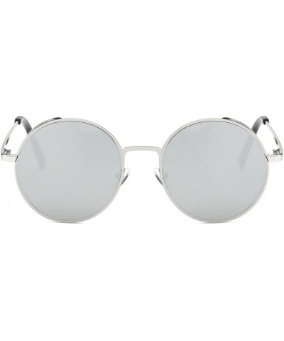 Sport Women Men Fashion Rounded Metal Frame Brand Classic Sunglasses - F - C9180R5X677 $8.24