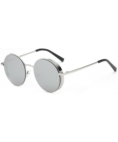 Sport Women Men Fashion Rounded Metal Frame Brand Classic Sunglasses - F - C9180R5X677 $8.24