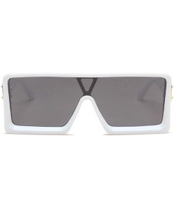 Rectangular Man Women Square Sunglasses Glasses Shades Vintage Retro Sunglasses for Prescription Glasses Eyeglasses - White -...