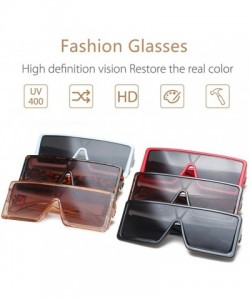 Rectangular Man Women Square Sunglasses Glasses Shades Vintage Retro Sunglasses for Prescription Glasses Eyeglasses - White -...