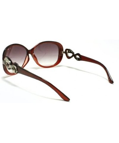 Butterfly Pretty Rhinestone Fashion Sunglasses Womens Lovely Designer Eyewear - Burgundy - CW11DMYNOUL $12.36