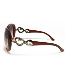 Butterfly Pretty Rhinestone Fashion Sunglasses Womens Lovely Designer Eyewear - Burgundy - CW11DMYNOUL $12.36
