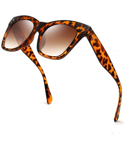 Square Oversized Square Sunglasses for Women Fashion Designer Big Shades Gradient Women Sunglasses - CB197EM4L0W $19.31