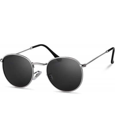 Oversized Round Polarized Sunglasses for Men Women Vintage Designer Circle Lens Sun Glasses - CK18SN2SO9A $10.66
