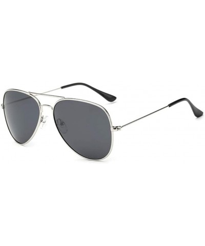 Rimless Unisex 3026 Gold Wire Frame Tinted Lens Aviator Sunglasses - Silver - CL18KL4ZADK $11.01