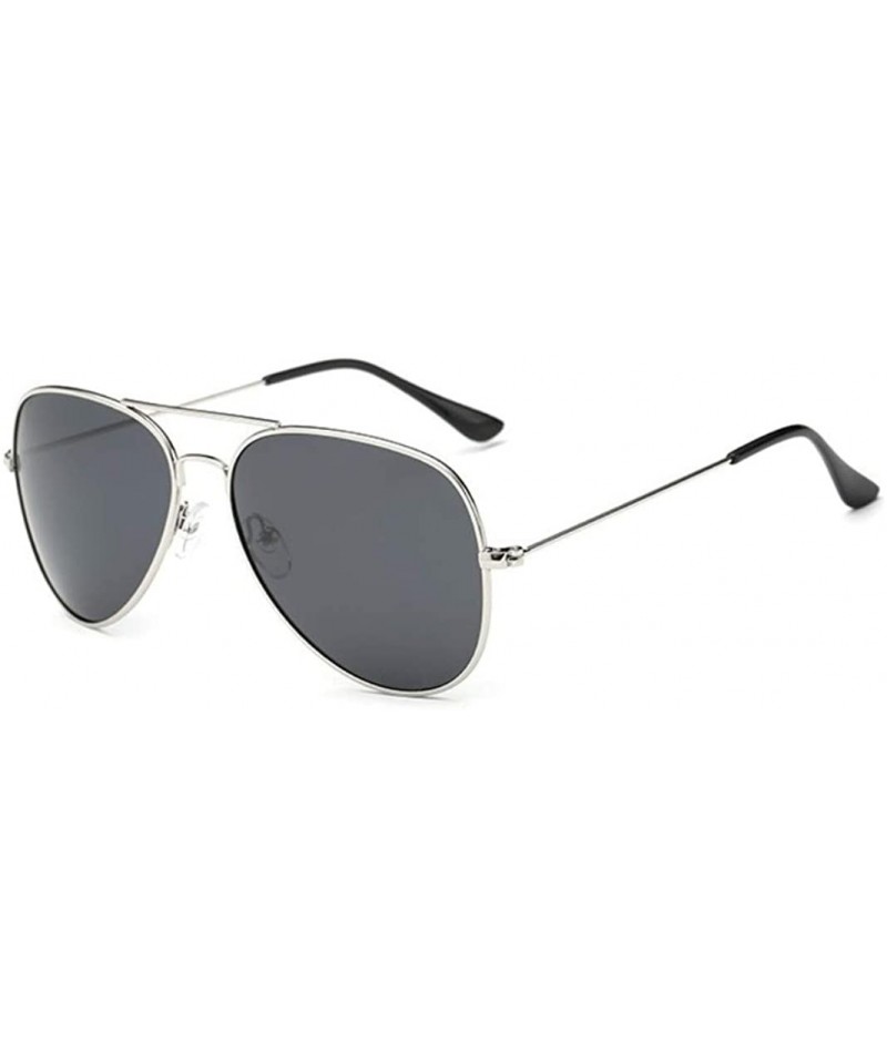 Rimless Unisex 3026 Gold Wire Frame Tinted Lens Aviator Sunglasses - Silver - CL18KL4ZADK $11.01