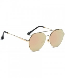 Aviator Women's 'Kenzie' 57mm Aviator Designer Sunglasses - Gold Frame/Orange Lens - CE18C9UKA7Z $25.01