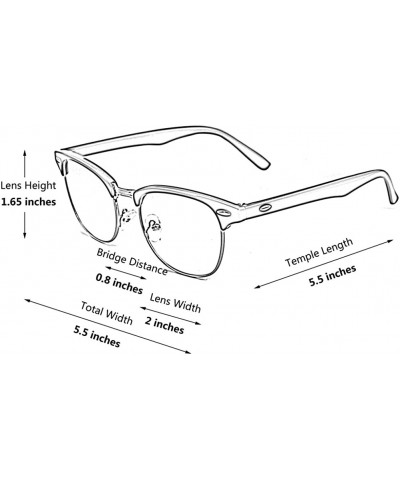 Wayfarer Clear Lens Glasses For Men Women Fashion Non-Prescription Nerd Eyeglasses Acetate Square Frame PG05 - CG12799FPXX $1...