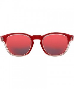 Round Italian Fashion Handmade Colorful Sunglasses- Rx-able Round Glasses Frame for Women Men - 3 - Red Crystal - C418T2YHIKQ...