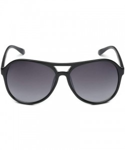 Aviator Retro Vintage Unisex Fashion Aviator Sunglasses - Black - Gradient Smoke - CB11P3RCYM9 $12.53