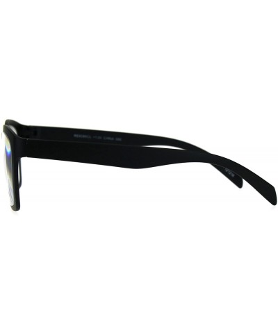 Rectangular Luxury Fashion Classic Modern Rectangular Plastic Frame Reading Glasses - Black - CI1820IWCMN $10.61