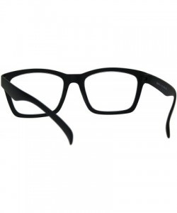 Rectangular Luxury Fashion Classic Modern Rectangular Plastic Frame Reading Glasses - Black - CI1820IWCMN $10.61