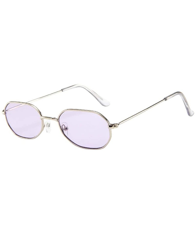 Square Retro Sunglasses-Women Men Vintage Retro Glasses Unisex Small Frame Sunglasses UV Eyewear Sunglasses - K - CZ18QAE9Y29...