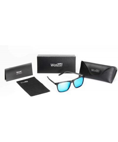 Wayfarer Unisex Polarized UV400 Sunglasses - CS18D68NOX0 $14.40