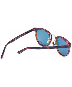 Wayfarer Round Sunglasses Large Frame Sunglasses Eyewear - Red - CF12GZAE4K1 $11.12