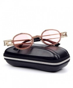 Oval Unisex Sunglasses Rhinestones Steampunk Colorful - CM18Y9OQUYK $8.13