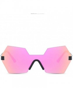 Goggle retro riding windproof sunglasses metal sunglasses - Black Box Purple Color Lens - C3185EDODED $56.07