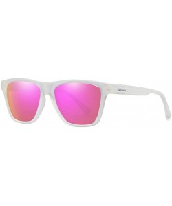 Goggle Pure Color Leisure Polarizing Sunglasses TR90 Classic Square Men's and Women's Universal Sunglasses - CS18YLAM90A $29.52