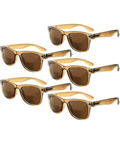 Round Classic Bifocal Sunglasses for Women 5 Pack - Sgs027 Brown-5pc - C418WIGIX6K $25.31