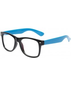 Round Unisex Blocking Computer Eyeglasses Sunglasses - Blue - CQ1973D2GD7 $7.97