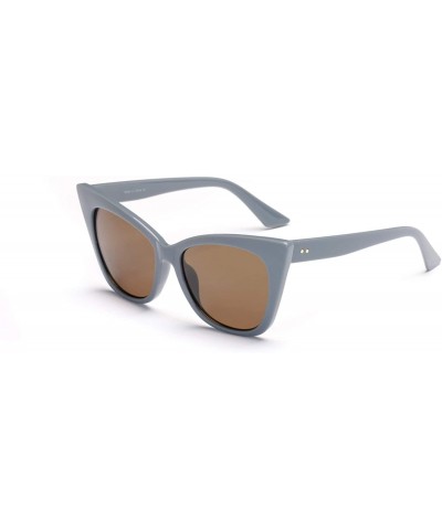 Goggle Women Cat Eye Fashion Sunglasses - Grey - C518WR9TE5Q $23.54
