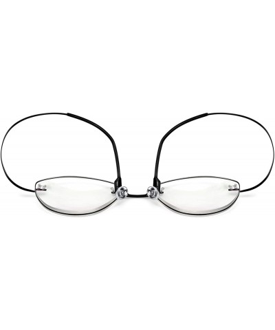 Rimless Lightweight Flex Memory Stainless Magnification - Black - CB197WYZXEK $11.09