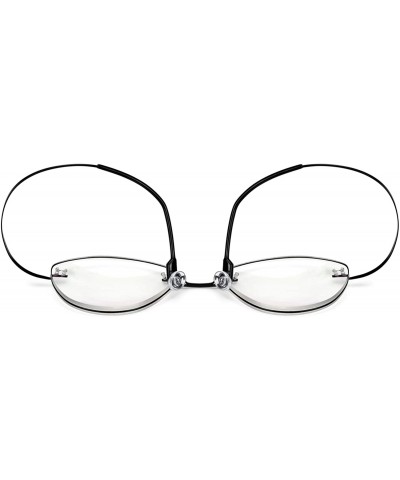 Rimless Lightweight Flex Memory Stainless Magnification - Black - CB197WYZXEK $11.09