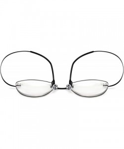 Rimless Lightweight Flex Memory Stainless Magnification - Black - CB197WYZXEK $11.09