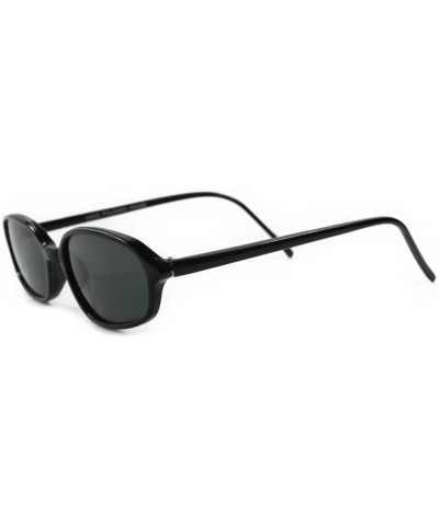 Rectangular Fashioned Frame Rectangle Sunglasses - Black / Gray - CP18ECELHMI $14.09