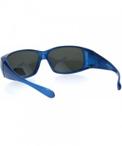 Rectangular Polarized Womens Pearl Rectangular 58mm OTG Fit Over Sunglasses - Blue - CR185DR0X3A $11.65