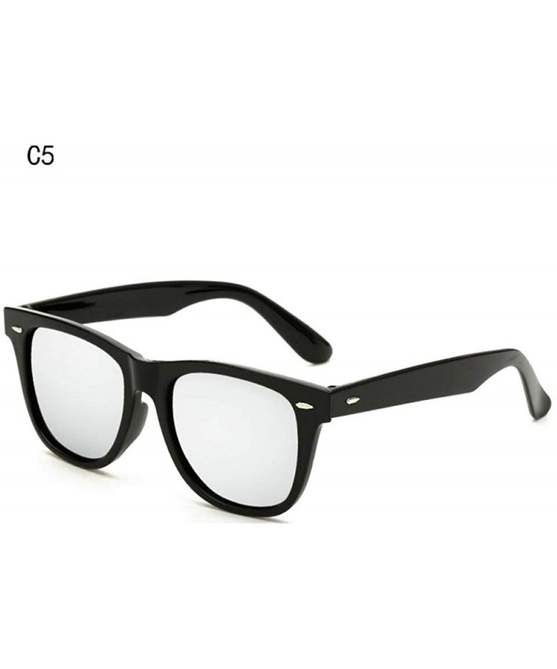 Aviator New Brand Fashion Unisex Square Vintage HD Lens Sunglasses Men Tourism C1 - C5 - CN18XE0I59Q $9.23