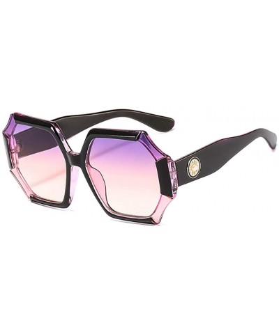 Oval Oversized Photochromic Sunglasses-Gradient Polarized Shade Glasses Women - G - CA190NZKNQI $34.52