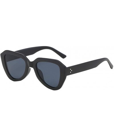 Sport Sunglasses for Men Women Aviator Polarized Metal Mirror UV 400 Lens Protection - Black - CV18UITA0HR $11.75
