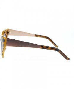 Cat Eye Trendy Runway Fashion Thick Plastic Narrow Cat Eye Sunglasses - Tortoise (Smoke) - C711YNNJ2FV $9.80