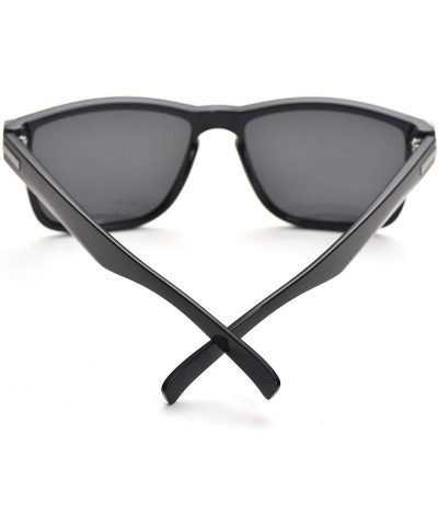 Square Vintage Retro Polarized Sunglasses for Men and Women 100% UV Protection Driving Glasses - Black Frame - CO18YH8S03I $1...