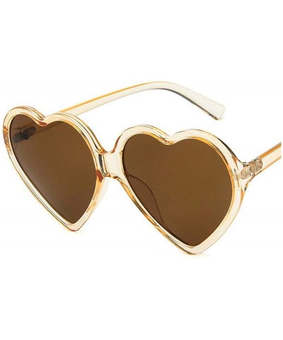 Goggle Women Cute Sexy Sun Glasses Fashion Love Heart Sunglasses Brand Designer Retro Vintage Cheap Red Shades - 11 - CW197A2...