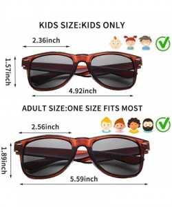 Sport Bulk 12 Pack Neon Retro Sunglasses Unisex Adult Kids Party Favors Decor Glasses - Adult Amber - CI18ENM3S5E $22.21