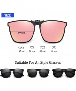 Sport Clip On Sunglasses Polarized Unisex Large Lightweight For Prescription Glasses - CZ198UIOIYS $12.82