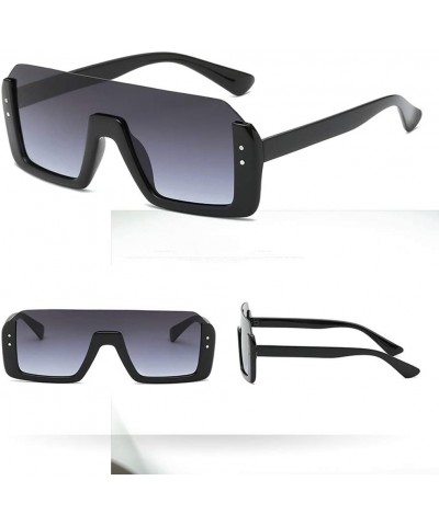 Aviator Men Vintage Eye Sunglasses Retro Eyewear Fashion UV Protection Luxury Accessory (Black) - Black - CT195N2KI55 $6.75