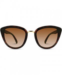 Oversized Classic Women Oversized Metal Frame Elegant Mirrored Lens Cat Eye Sunglasses - Tortoise / Brown Lens - CA18Y380T8Q ...
